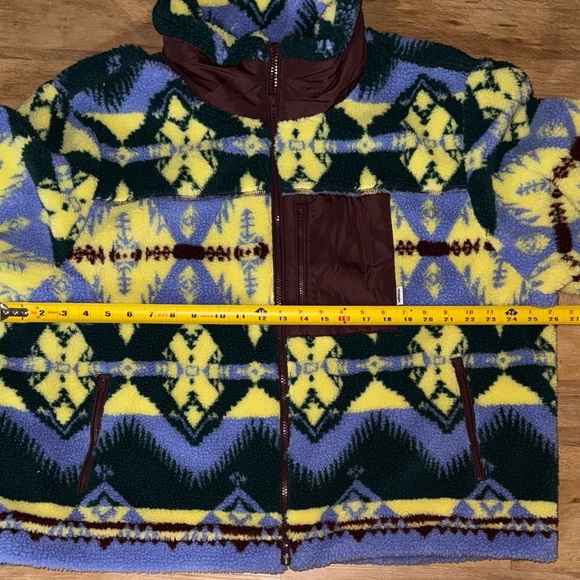 Wrangler Women's Multi Colored Sherpa Fleece Zip Through Jacket 112342 NWT - Picture 15 of 16